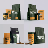 Sacs d'emballage pour aliments pour animaux de compagnie, personnalisés avec logo en feuille de Mylar, de haute qualité, OEM, à 8 soudures latérales, fond carré, pour aliments pour chats