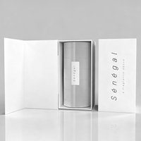 Personaliza tu Botella de Perfume de Vidrio de 50 ml con Tapa Magnética, Envase de Spray para Fragancias Vacío con Caja Cilíndrica