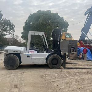 מלגזה <span class=keywords><strong>TCM</strong></span> מדגם FD100Z8 מתוצרת יפן, תחזוקה קלה, 10 טון, מזלגות ארוכים, מלגזה <span class=keywords><strong>TCM</strong></span> לבנייה כבדה במלאי. - Product Image 6