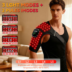 Ceinture de luminothérapie rouge sans fil 660 nm 850 nm, enveloppe de luminothérapie rouge sans fil, massage par vibration de la lumière rouge pour l'épaule, le <span class=keywords><strong>genou</strong></span>, la taille avec chauffage - Product Image 2