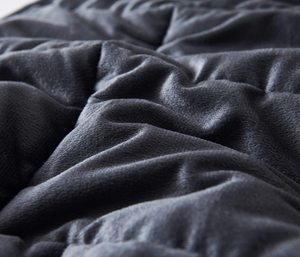 <span class=keywords><strong>Couverture</strong></span> lestée en molleton de vison gris double face et Sherpa Sherpa blanc - Product Image 5