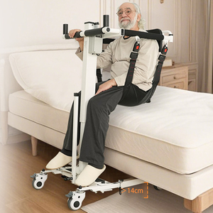 Electric Folding Transfer Lift Portable Medical Patient Lift With Sling Elderly Mobility Aid Easy Storage 440LBS Capacity - Product Image 1