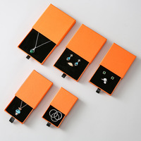 Boîte à bijoux personnalisée, boîte cadeau, emballage en papier rigide pour bague, collier, rangement de luxe, vente en gros