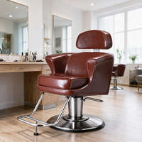 Chaise de salon de coiffure CHAOBA pour coiffeur, 360 °   Pompe hydraulique pivotante robuste, équipement à hauteur réglable pour salon de coiffure