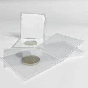 Pochette de protection universelle pour pièces de monnaie PET 2,5x2,5 pouces, compatible NGC PCGS, écologique, sans acide, estampage à chaud, recyclée - Product Image 4