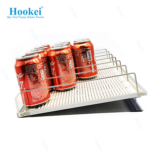 Hiện đại tự động phía trước Flex trọng lực Kệ con lăn rượu chai uống Organizer Kệ Pusher hiển thị giá cho kệ siêu thị - Product Image 4