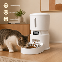 Distributeur automatique de nourriture pour animaux de compagnie avec application, alimentation programmée par portions, chemin de distribution anti-blocage, télécommande pour chats
