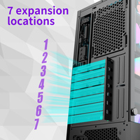 SNOWMAN Hot Sell Premium ATX / M-ATX / Mini-ITX Boîtier PC Châssis tour moyenne avec verre trempé Design moderne pour les jeux et le bureau