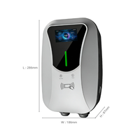 Nouvelle borne de recharge murale Cenwell pour véhicules électriques 7kW-22kW AC, prise Tesla, contrôle RFID/WiFi/application, pour maison, garage, parking commercial