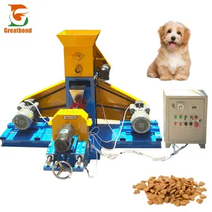 Venda quente Automático Flutuante Camarão Peixe Feed Pellet Fazendo Cat Dog Pet Food Production Granulação Processing Extrusora Machine
