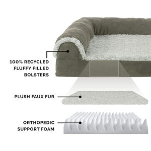 Groothandel Op Maat Goedkope Orthopedische Kalmerende Kauwbestendige Ortho Hondenbed Traagschuim Koelstof Diepe Slaap Hond Bedmat Voor Huisdieren - Product Image 5