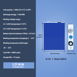 EVE LF50K 3.2V 50Ah <b>Battery</b> Prismatic LFP Rechargeable <b>Battery</b> Cells DIY 12V 24V <b>48V</b> Solar Energy Storage Pack - Product Image 3