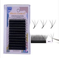 Extensions de cils en gros 0.07W, courbure C, D, DD, logo personnalisé accepté, volume W Lash