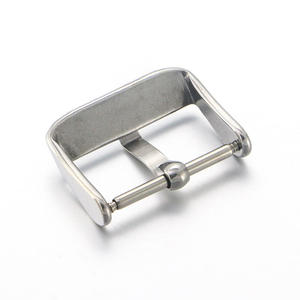 Stainless Steel 20mm Smartwatch <b>Strap</b> Buckle Silver <b>Replacement</b> with Silicone <b>Strap</b> Buckle Watch Accessories - Product Image 2