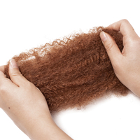 #33 jiffyhair sfuso Afro capelli morbidi 4C capelli intrecciati all'uncinetto Dreadlocks colore marrone medio