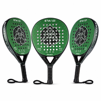 Raquette de padel professionnelle de haute qualité, OEM et ODM acceptés, fabricant direct, raquette portable en titane et fibre de carbone, logo personnalisé