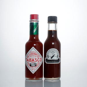 Bouteille en verre vide de 150 ml (5 oz) pour sauces, assaisonnements, chili, salades et sauces piquantes - Product Image 4