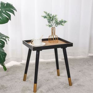 Mesa de Té Pequeña de Acero Inoxidable, Estilo Japonés Moderno y Ecológico, Mesa Auxiliar para Sofá, para Interiores, Oficina, Comedor, Usa Mairun Usa - Product Image 4