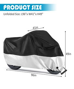 Housses de Moto Couverture Complète de Moto Couverture de Pluie Extérieure 190T - Product Image 2
