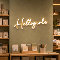 Lettres en acrylique lumineuses LED personnalisées avec logo ludique, côtés biseautés argentés, étanches IP65, pour la décoration publicitaire des entreprises et des magasins