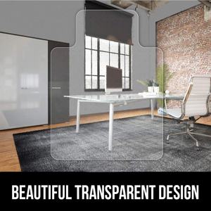 Tapete Transparente Resistente para Silla de Escritorio de PET, Sin Bultos, Deslizamiento Fácil para Sillas con Ruedas, Diseño Moderno con Tachuelas para Oficina o Hogar - Product Image 5