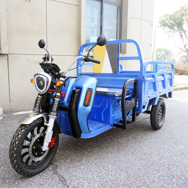 NC09 Electric Cargo Tricycle EEC COC 2000W/3000W Dual Power 72V 45/58Ah Battery 1000kg Load 3 Speed Adjustable Cargo Tricycle