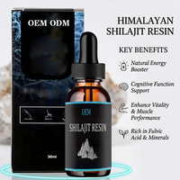 Ausreson OEM Extrait de Shilajit Boisson Énergisante Résine Naturelle de Shilajit Pur Supplément de Fibres Alimentaires de l'Himalaya Gouttes de Shilajit Biologique