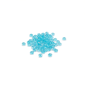 Perline Ilan Abalorios 8mm Blu Chiaro Sfaccettate a Forma di Rondella 15g - Product Image 2