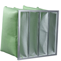 Kunden spezifische industrielle synthetische Faser tasche mit mittlerem Wirkungsgrad HLK-Luftfilter Hersteller F5 F6 F7 F8 F9 Taschen filter beutel