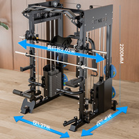 Appareil d'entraînement complet Smith Machine pour usage domestique, équipement de fitness multifonctionnel pour squats, entraînement de force et musculation