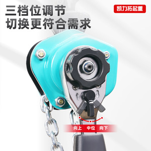 Polipasto manual de cadena Lingqi de 0.5T para uso en obras de construcción - Product Image 3