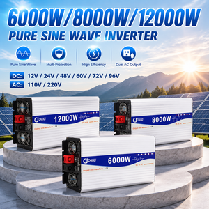 Nouvel onduleur à onde sinusoïdale pure 2026 <span class=keywords><strong>6000W</strong></span> 8000W <span class=keywords><strong>12000W</strong></span> DC12V-96V vers AC110V/220V pour maison solaire, camping-car et système hors réseau - Product Image 1