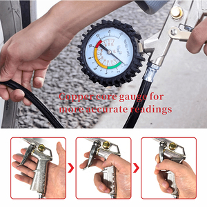 Araba otomobil tekerlek ölçüm araçları için dijital basınç göstergesi ile lastik hava şişirme tabancası - Product Image 6