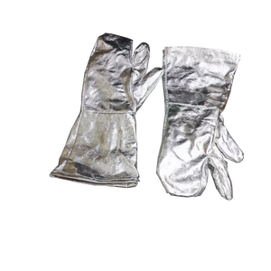 Traje de Protección Contra Incendios de 2 Capas Aluminizado con Chaqueta y Pantalones con Tirantes, Guantes y Cubierta para Bomberos de la Industria del Acero/Metal - Product Image 4
