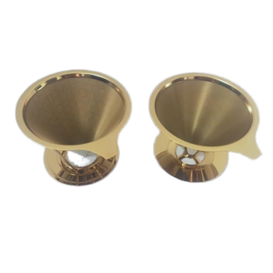 Xách tay tùy chỉnh 304 thép không gỉ đổ qua bộ lọc cà phê | Hai lớp lưới nhỏ giọt | không cần giấy tờ cốc đơn pha Phễu - Product Image 4