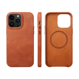 New arrival luxury genuine leather phone case for iphone 11/12/13/14 pro max