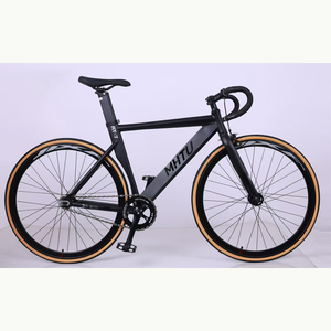 <span class=keywords><strong>Bicicleta</strong></span> de carretera Fixie de doble freno, cuadro de aleación de aluminio de <span class=keywords><strong>26</strong></span> pulgadas, <span class=keywords><strong>bicicleta</strong></span> urbana de carreras, <span class=keywords><strong>bicicleta</strong></span> de pista con manillar curvo, de una sola velocidad. - Product Image 1