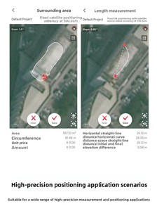 Dispositif de pointage RTK D10 BDS/Galileo, positionnement haute précision, mesure de la surface des terres agricoles, mesure de la surface des plans d'eau, compteur d'acres, GPS - Product Image 5
