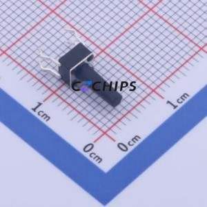 GT-TC075A-H100-L1 Tactile Switch Through hole Component (THT) Switch Single Pole Single Throw Round Button 1.6N Through Hole - Product Image 1