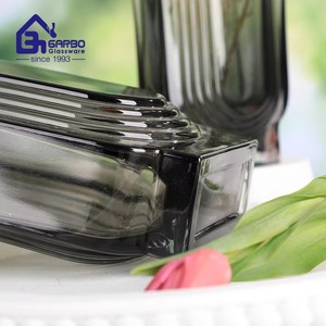 Diseño creativo verde gris jarrón de cristal de Color sólido para la decoración del espacio de la habitación del hogar Festival vacaciones Regalo de Cumpleaños hecho a mano Vasa - Product Image 4