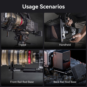 Kit Piastra di Montaggio Batteria V-Mount Regolabile per Videocamera Cinematografica 4323 FX6 <span class=keywords><strong>C70</strong></span>, Design Modulare Leggero e Compatto - Product Image 6