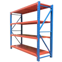 Étagère de rangement réglable à trous papillon, capacité de charge uniforme de 200 kg par niveau, rayonnage métallique pour entrepôt