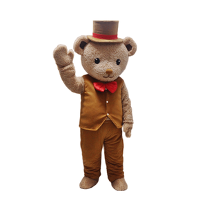 Costume de mascotte d'ours en peluche animal de dessin animé drôle adulte Costumes de cosplay de télévision et de film chauds - Product Image 2