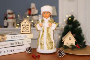 <span class=keywords><strong>Santa</strong></span> <span class=keywords><strong>Claus</strong></span> eléctrico giratorio para niñas y niños, el más vendido, rojo, <span class=keywords><strong>ruso</strong></span>, con vela - Product Image 2