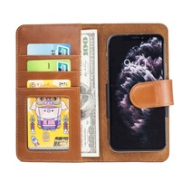 Funda de teléfono móvil de cuero con cinta adhesiva 3M, clip Universal, BILLETERA, tarjetero, para todos los modelos de teléfono