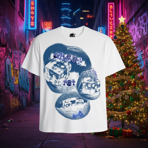 T-shirt Oversize Icy Mouth Grillz con Grafica, Stile Streetwear Y2K, Divertente Regalo di Natale - Product Image 3
