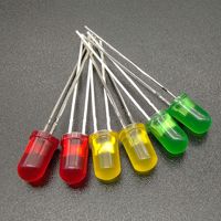 Jstronic 0.5Hz 1.5Hz 2Hz 3Hz 6.8Hz Led clignotante 3mm 5mm Diodes LED clignotantes simples Rouge Bleu Vert Blanc Couleur