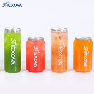 Cấp Thực Phẩm Biểu Tượng Tùy Chỉnh Pet Nhựa Lon Cho Trà Bong Bóng Soda 330Ml 500Ml Mềm Uống Trong Suốt Rõ Ràng Có Thể Nhẫn-Kéo Pet Jar Có Thể - Product Image 1