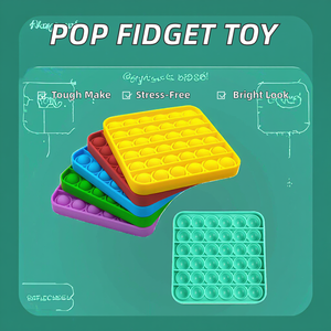 Silicona Popet Fidget Toy Kids Sensory Pop Unicorn Astronaut Polygon Colorful Rainbow Relief para 5 a 7 años - Product Image 6