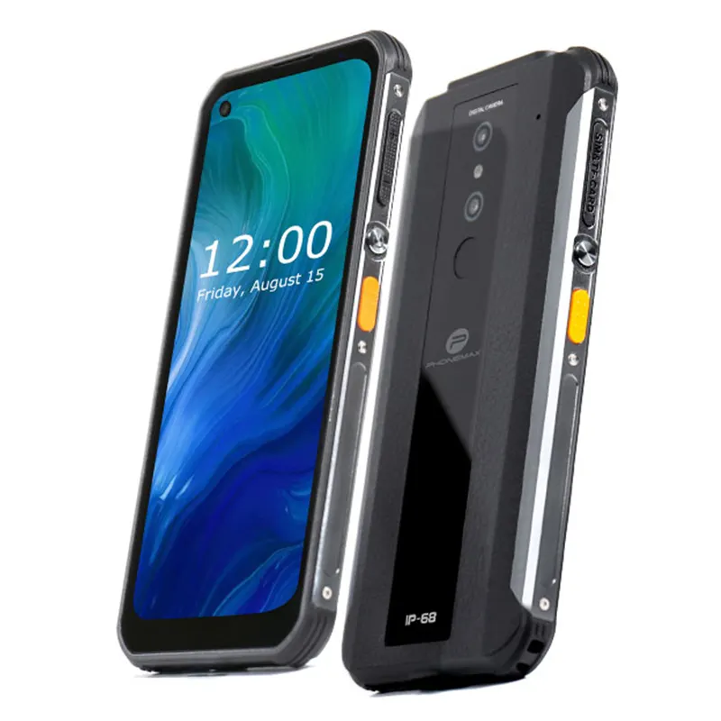 Phonemax P2, smartphone robuste 6.35 "6050 mAh 8gb + 128gb, téléphones portables nfc, téléphone portable android étanche
